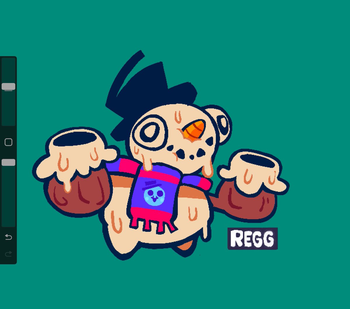 ReGGny's tweet photo. Ese wey 
#BrawlStarsArt #BrawlStars https://t.co/fEZiKvwZZT