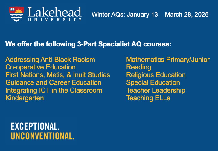 Lakehead University AQs tweet media