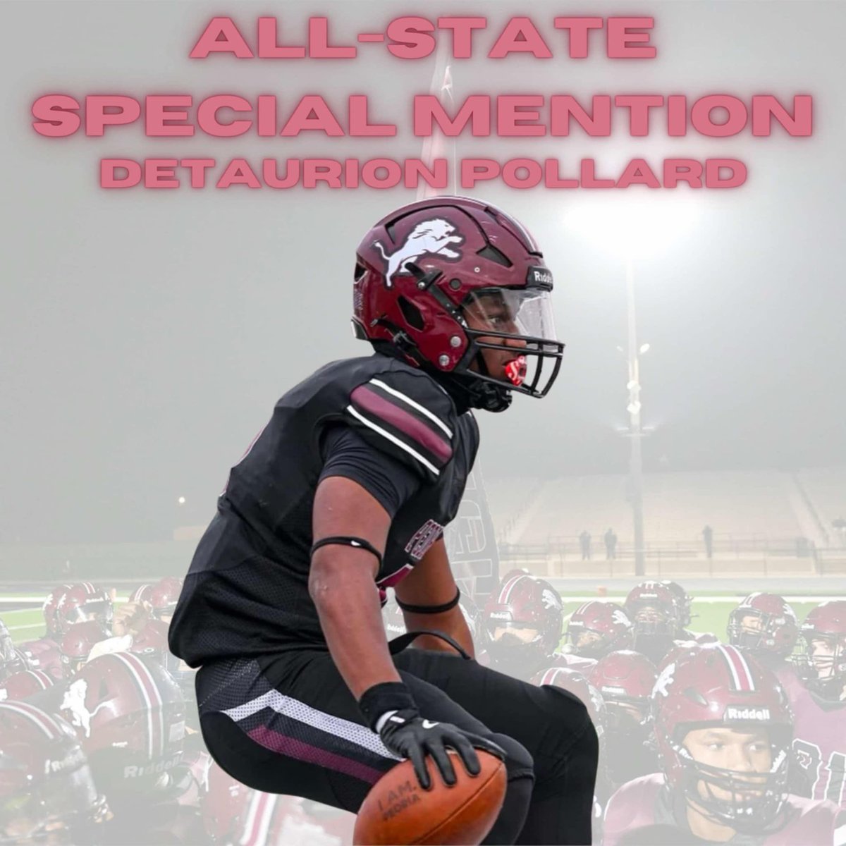 Beyond Blessed to receive All-State Special Mention, always more work to do..🙏🏽