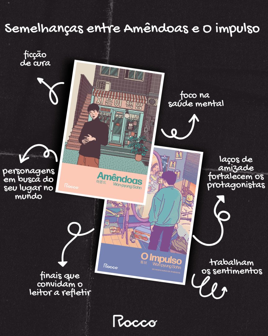 editorarocco's tweet photo. #OImpulso e #Amêndoas, da autora Won-pyung Sohn, são livros que se complementam e oferecem uma visão sobre a experiência humana.
#EditoraRocco #FicçãoDeCura https://t.co/NphRhVVXyM