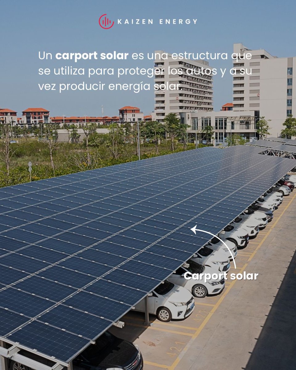 Tendencia 2025 en sustentabilidad:
Los Carport solares

Los carport solares aprovechan espacios como estacionamientos para generar #EnergíaLimpia, proteger vehículos y reducir costos energéticos.

Una solución moderna y Sostenible que cuida el planeta.🌎 
#Solar #Sostenibilidad