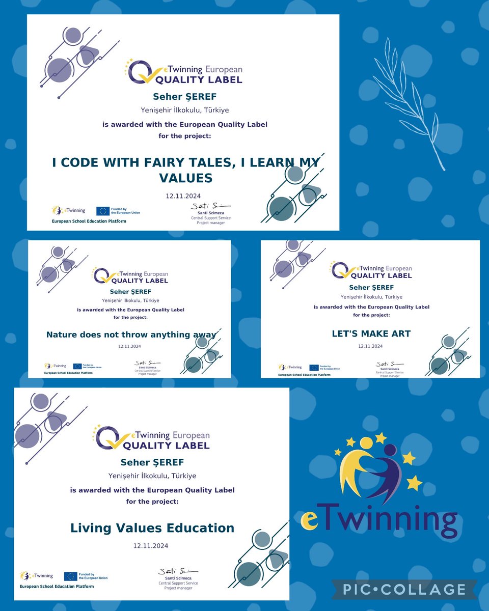 sehersrf's tweet image. 4 PROJECTS, 4 EUROPEAN QUALITY LABELS.
Thank you💛💙
@mebyegitek
@fazilet_durmus
@necmidinc
@yenisehir_io
@mehmet__kesen
@bircankeles
@tretwinning 
@eTwinningMersin 
@eTwinningEurope 
#multidisciplinary #etwinning 
#technologyeducation