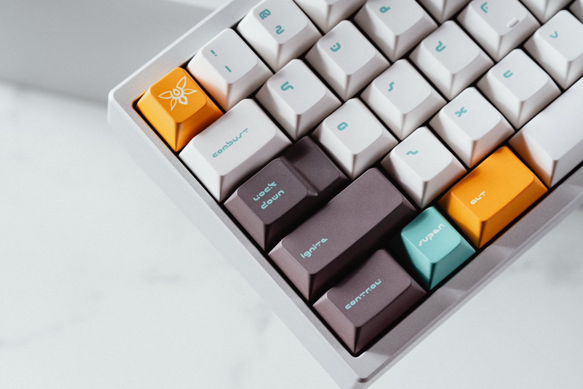 sterlingand_co's tweet photo. Any Firefly mains out there?👀🔥

These are made possible due to being able to make your own 1/1 keycap sets using the @YuzuKeycaps customization tool. If you want to make your own keycaps go check them out! 

#FireflyHSR https://t.co/D501DlQVjq