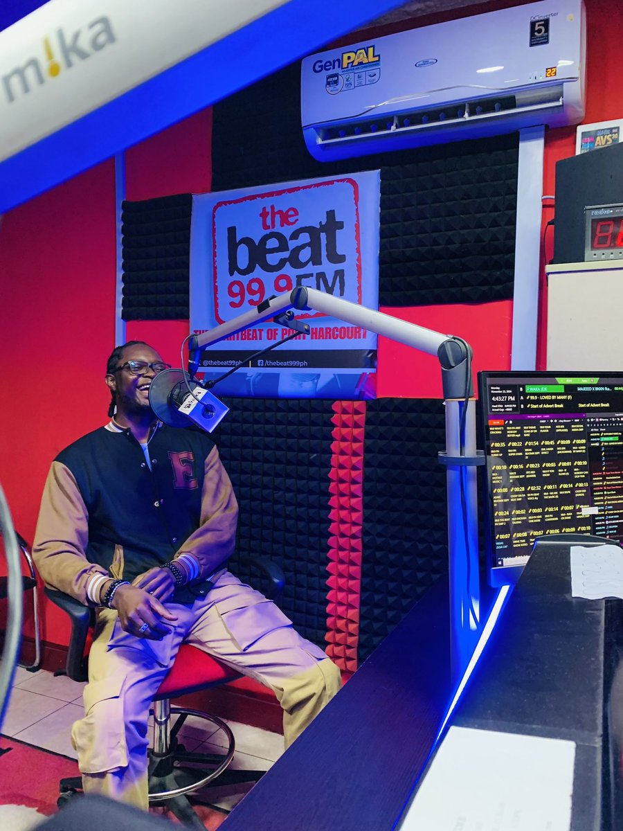 ELAWizziee's tweet photo. Had an amazing time Live on air with @cassyy_george
Great vibes, great conversation, and lots of fun.
Big thanks to the @thebeat999ph team for having me and my team.
Keep streaming ‘Blessings’. Link in bio
#ELAWizziee #RadioVibes #OnAirExperience #InterviewSession https://t.co/LLh2daPQra