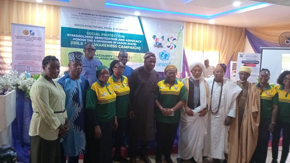 followlasg's tweet photo. LASG WRAPS UP SOCIAL PROTECTION IBILE CAMPAIGN WITH LAGOS ISLAND, EPE DIVISIONS

… As Residents, Stakeholders Harp On Sustained Intervention Efforts

The Lagos State Government wrapped up its Social Protection Stakeholders' Sensitisation Advocacy Campaign Tour, tagged: "SP IBILE" Campaign with the visit to the Lagos Island and Epe Divisions on Tuesday and Thursday respectively as residents and stakeholders urged the state government to further sustain its various interventions for the vulnerable.

Addressing the audience at Surulere Local Government Hall on Tuesday, the Honourable Commissioner, Ministry of Economic Planning and Budget, Hon. Ope George, represented by the Special Adviser to the Governor on Planning and Budget, Mr. Lekan Balogun echoed the State Government's commitment to ensuring that no one is left behind and continually provide interventions to uplift the poor and vulnerable in Lagos State while the Director, Social Protection Coordinating Department, MEPB, Mrs. Oluwakemi Gabadeen- Adedeji stated that the Plus inclusion in the THEMES Plus Agenda is geared towards ensuring prosperity for all in Lagos State and urged market men and women and stakeholders present to take the SP message back to their various domains. This, she also reiterated when she represented the Honourable Commissioner at the Epe Local Government Hall on Thursday.

While thanking the Social Protection Team for their hard work, the Vice Chairman of Surulere Local Government, Hon. Muheez Adewale Dosunmu commended Governor Babajide Sanwo-Olu for his visionary leadership, stressing that residents in the Lagos Island Division and Surulere Local Government Area in particular appreciate his giant strides in implementing the Social Protection Policy across the State.

In the same vein, the Chairman, Epe Local Government Area, Hon. Surah Olayemi Animashaun noted that the Social Protection Campaign Tour is timely, "This programme is very important because the goal is to give people equitable access to available resources. More importantly, the vulnerable will benefit immensely. Therefore, I thank Mr. Governor for his foresight and urge residents to key into these various interventions by the Lagos State Government". she said.

During the community feedback, a lawmaker representing Epe Constituency I in the Lagos State House of Assembly, Hon. Biodun Tobun thanked Governor Babajide Sanwo-Olu. for his initiatives in making life better while imploring some of the MDAs to do more to help residents.

It will be recalled that the SP IBILE Campaign Tour - organised by the Ministry of Economic Planning and Budget's Social Protection Coordinating Department, in collaboration with Social Functional MDAs including the Ministry of Information and Strategy,  Ministry of Women Affairs and Poverty Alleviation, Ministry of Agriculture, Ministry of Wealth Creation and Employment as well as UNICEF, earlier visited Ikeja, Ikorodu and Badagry divisions last week where the team interacted with stakeholders, artisans, market men and women,  CDCs CDAs and residents who lauded the Sanwo-Olu administration's Social Protection Policy and interventions.

@jidesanwoolu @drobafemihamzat @LagosMepb @opegeorge_mepb @gbenga_omo @gboyegaakosile @BSaluHundeyin @Mr_JAGs 
#AGreaterLagosRising 
#LASG