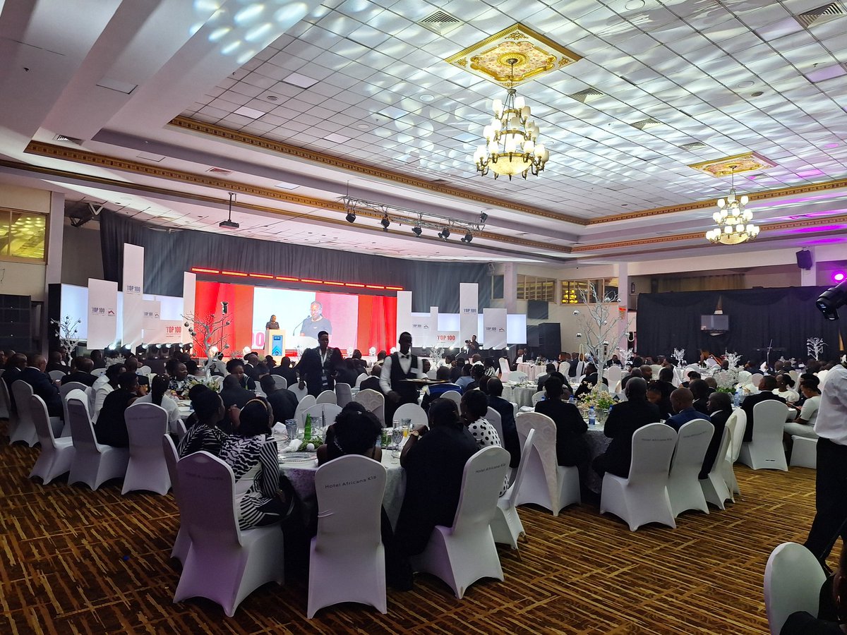 USEUganda's tweet photo. The countdown from 100 to 1 is underway. @USEUganda had the honour of presenting awards to the SMEs ranked 90 to 81.
#Top100SMEs24 https://t.co/X6RF29th1o