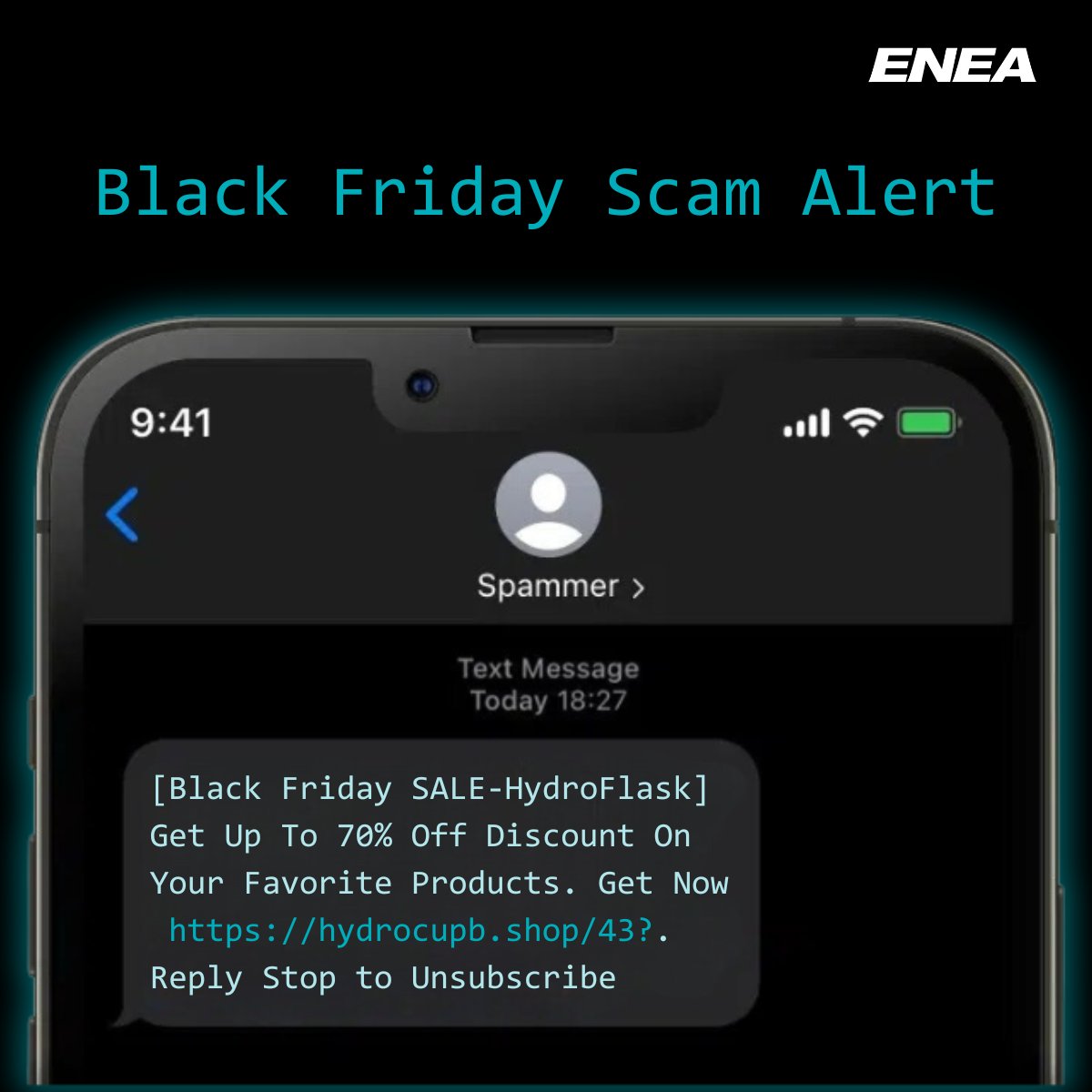 #BlackFriday Scam Alert.
Be wary of messages with links pointing to fake online stores this week. Enea secures billions of subscribers globally, giving us unique insight and visibility into messaging abuse. Explore Enea's messaging intelligence: enea.com/solutions/mess…