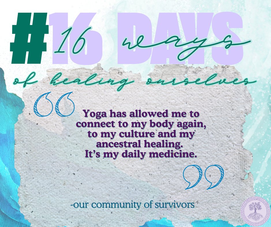 Day 7, shared with us by our community of survivors and healers. 
#16DaysOfActivismAgainstGenderBasedViolence #16DaysOfActivism #16WaysofHealingOurselves
mpssas.org
info@mpssas.com
Call our 24/7 anonymous helpline: 1-800-461-2929
Contact Linda - Intake:(705) 394-4089