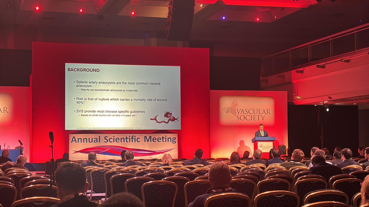 It was a huge privilege to present our work on both splenic artery aneurysms and amputation mortality on the main stage at #VSASM2024 and to take home the Sol Cohen prize for #SGVI. Already looking forward to next year in Hull!