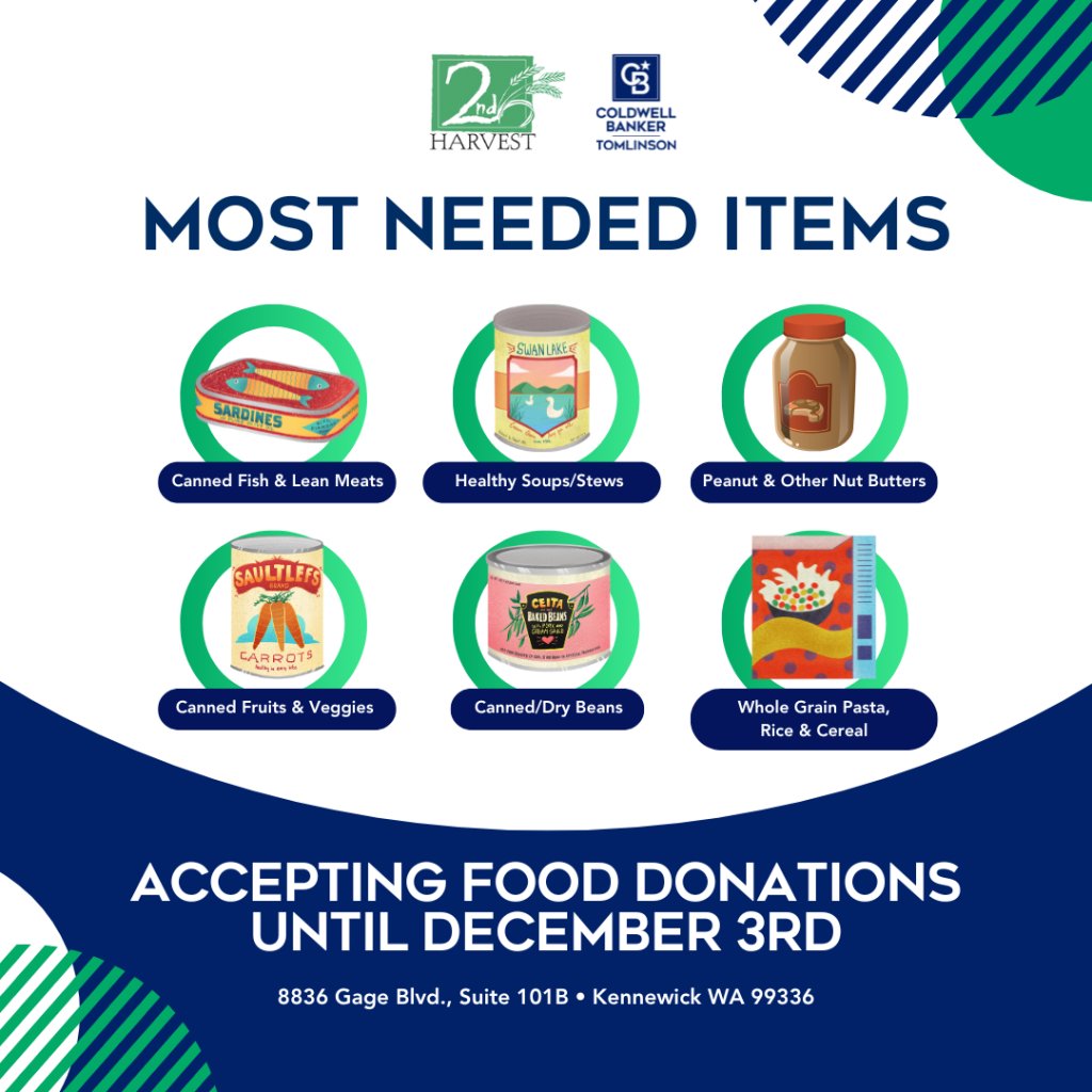 cbtabs's tweet image. The holiday season is a time for giving back! Support our food drive and make a difference in your local community. Remember, all donations stay right here in Benton-Franklin. #HelpFightHunger #CommunityFirst