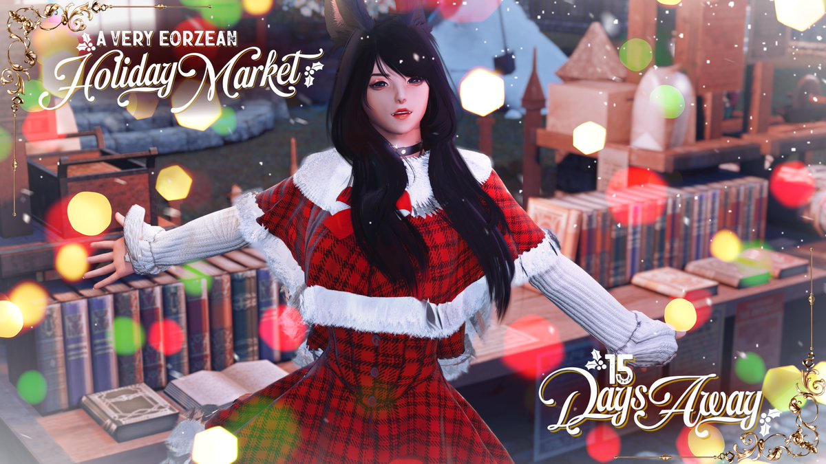 Oh my LAWDDD!

15 DAYS! For A Very Eorzean Holiday Market 2024!

12/14/24 - 6pm EST
3 DJ Stages, 4 Bard Stages, 1 WHOLE ward of events, games, food, and fun!
Artist ALLEY brought to you by Lofi Lounge and <a href="/fwoshy/">fwosh</a> 

COME SMILE WITH US! (Dyna/Marilith/Gob/W1/P31-60)

&lt;3 &lt;3 &lt;3