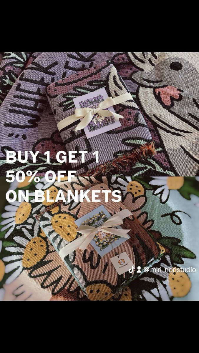 I’m having a huge sale on blankets and wallets right now in the shop! Check it out! #shopsmall #blanket
