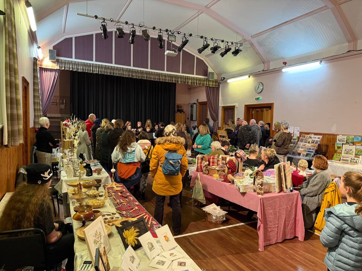 pennyirvineart's tweet photo. I am all set up with @NWoodturning at the Ross institute in Halkirk for a fabulous festive craft fair run by Sìdh C Art https://t.co/emw7sK6nY6