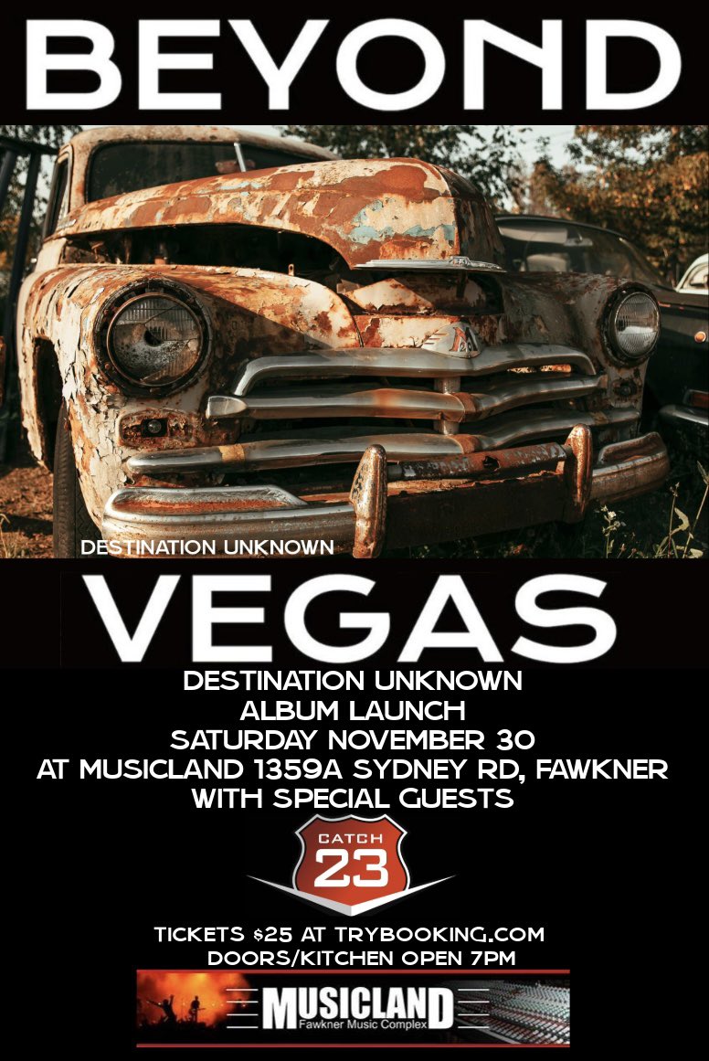 Tonight we launch our brand new album Destination Unknown at Musicland Melbourne, 10 years on and still annoying people 😂