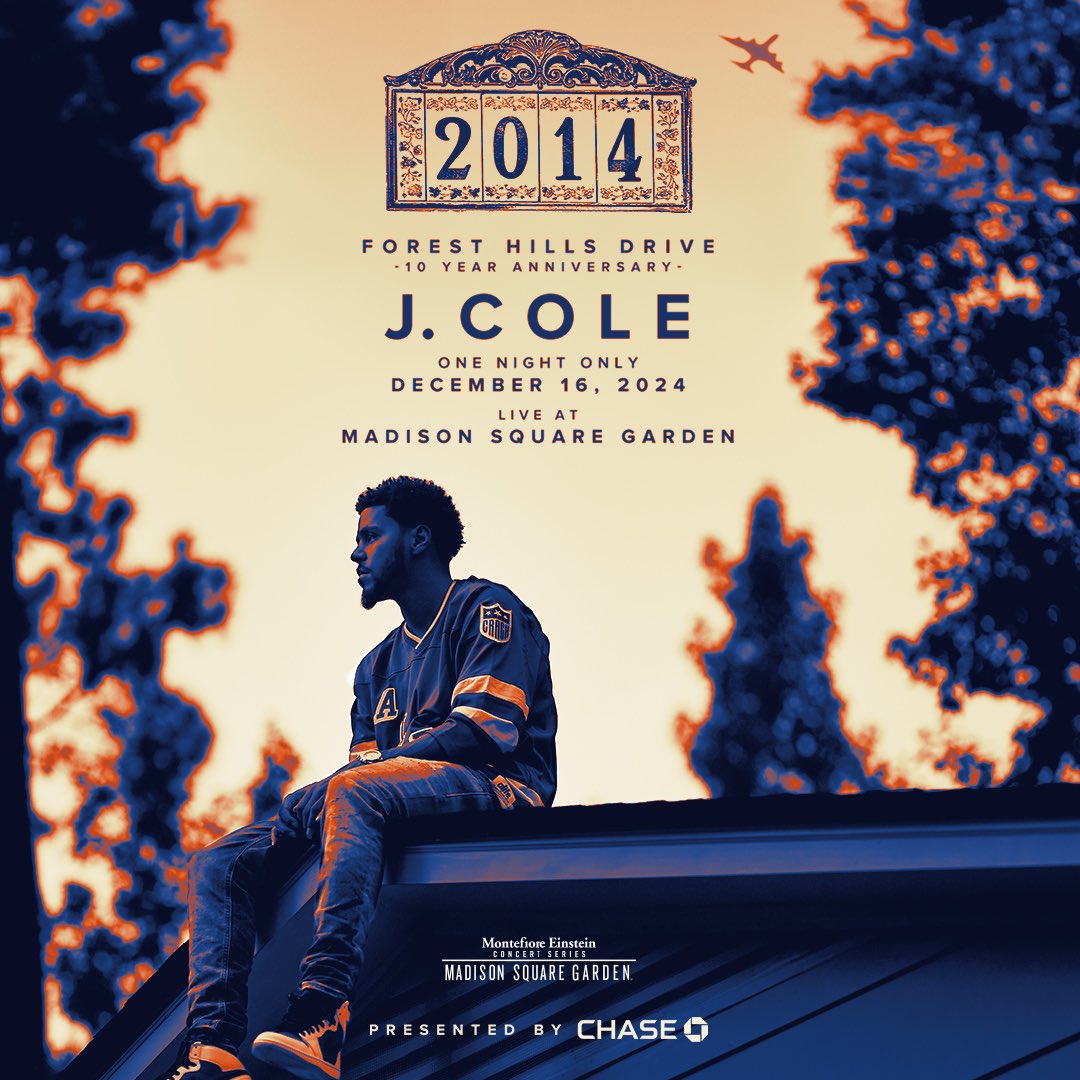 JUST ANNOUNCED! <a href="/JColeNC/">J. Cole</a> is heading to <a href="/TheGarden/">MSG</a> on December 16. Tickets on sale Wednesday, December 4 at 10AM