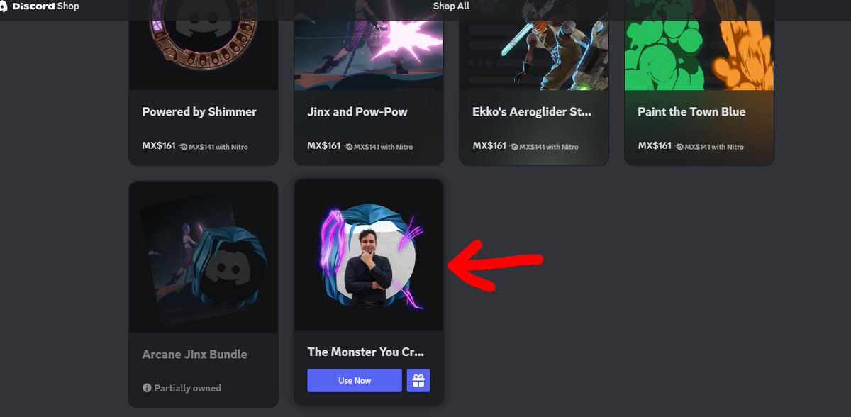 JimRisingSC's tweet photo. Que creen?
@discord  x @arcaneshow   se volvieron loquitos!
Te gusta Arcane? Les traigo un sorteaso gracias a ellos

Vamos a regalar 2 avatar de jinx para Discord solo respondiendo este tweet con la palabra #DiscordxArcane  y dando retweet.

Les dejo un vídeo de como se ve! https://t.co/uy4Uh6TdA4