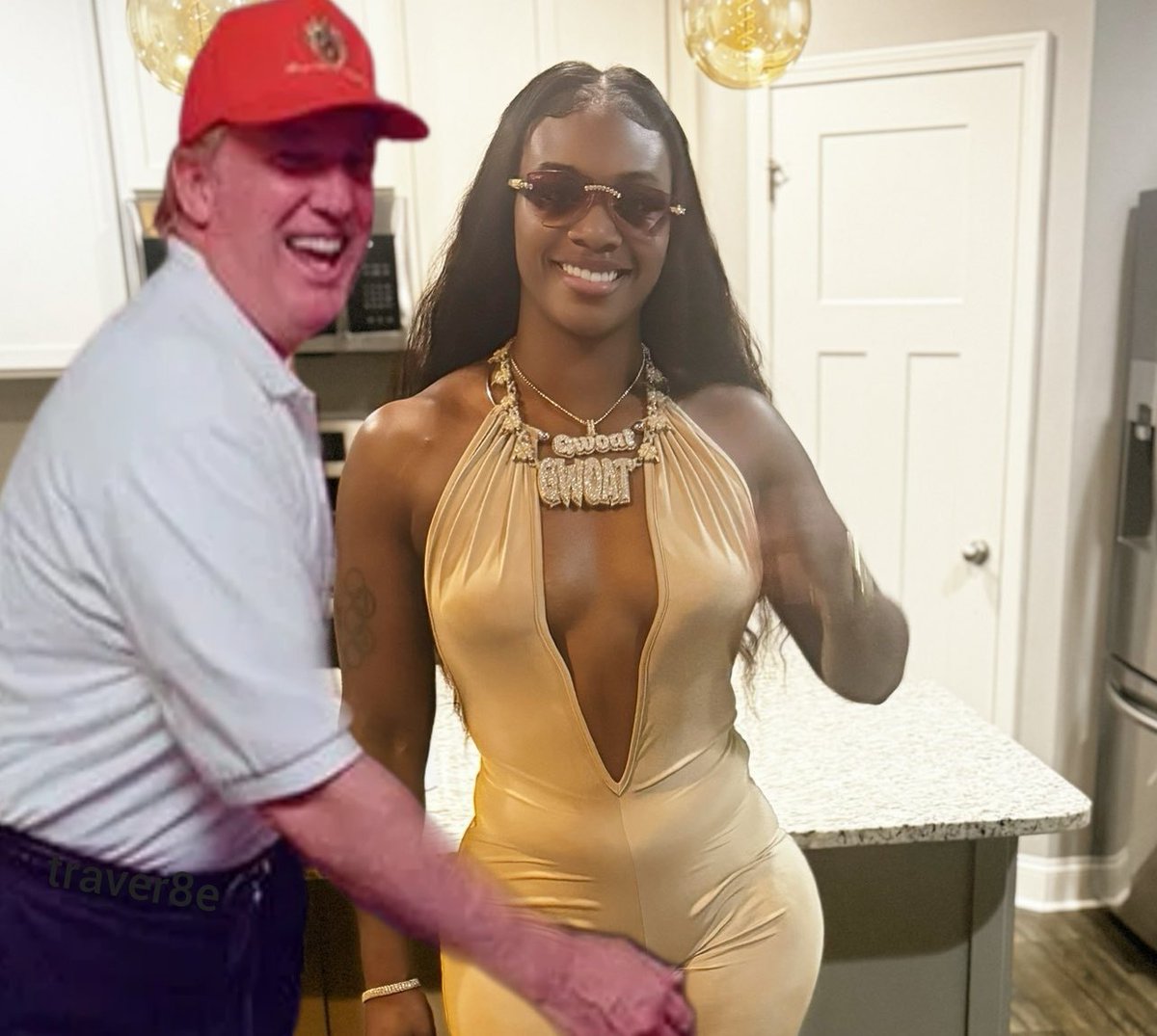 <a href="/Claressashields/">Claressa Gwoat Shields</a> Donald 'GTBTP' Trump showing his appreciation.