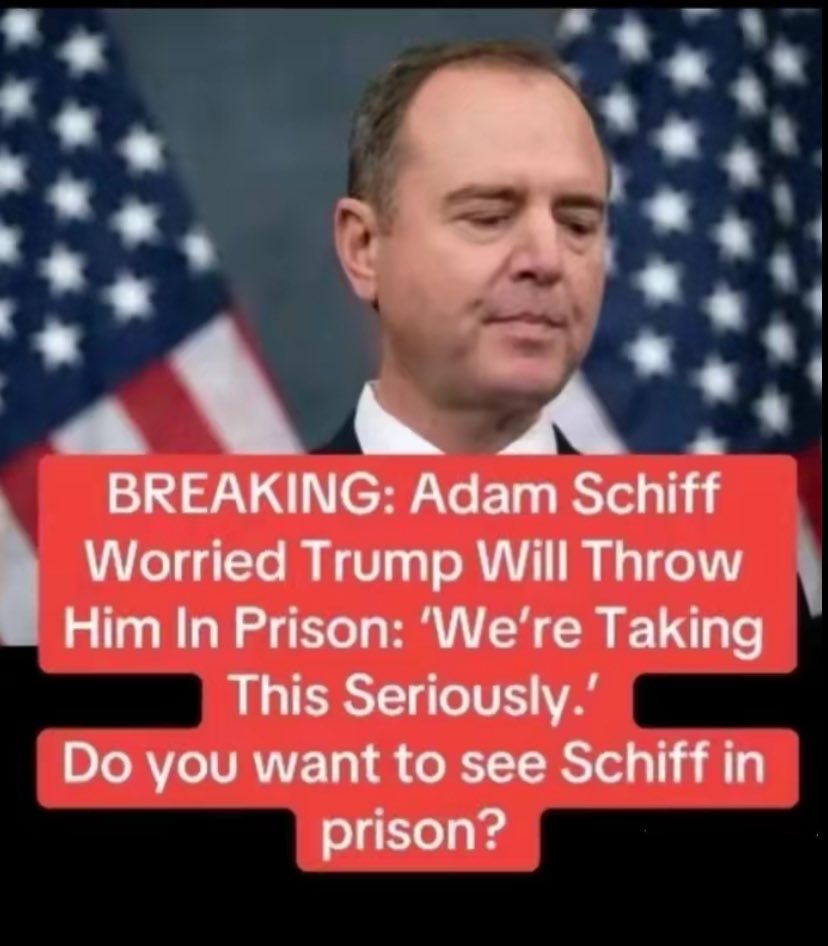 gracieback2's tweet photo. I want Adam Schiff prosecuted to the fullest extent of the law how about you?

✨✨✨✨✨✨✨✨✨✨✨✨✨✨ https://t.co/cqv58D8ilx