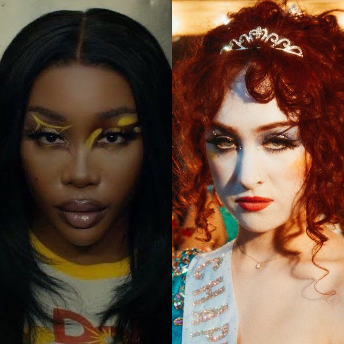 PopCrave's tweet image. SZA celebrates Chappell Roan on “Good Luck, Babe!” reaching 1 BILLION streams on Spotify:

“Yeeaaaa!!!! Never been more proud to contribute 500 streams 🫡🙂‍↕️”