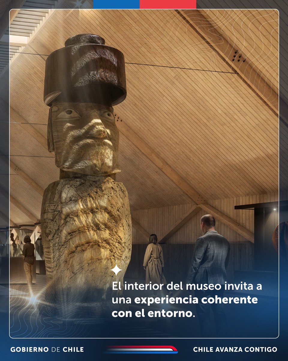🗿✨Hoy se anunció el proyecto ganador del Concurso de Arquitectura para el nuevo Museo de Rapa Nui. Con una superficie aproximada de 6.600 m², este espacio será clave para la conservación y resguardo de los bienes culturales de la isla.

Conoce más 👉🏽 cultura.gob.cl/actualidad/tra…
