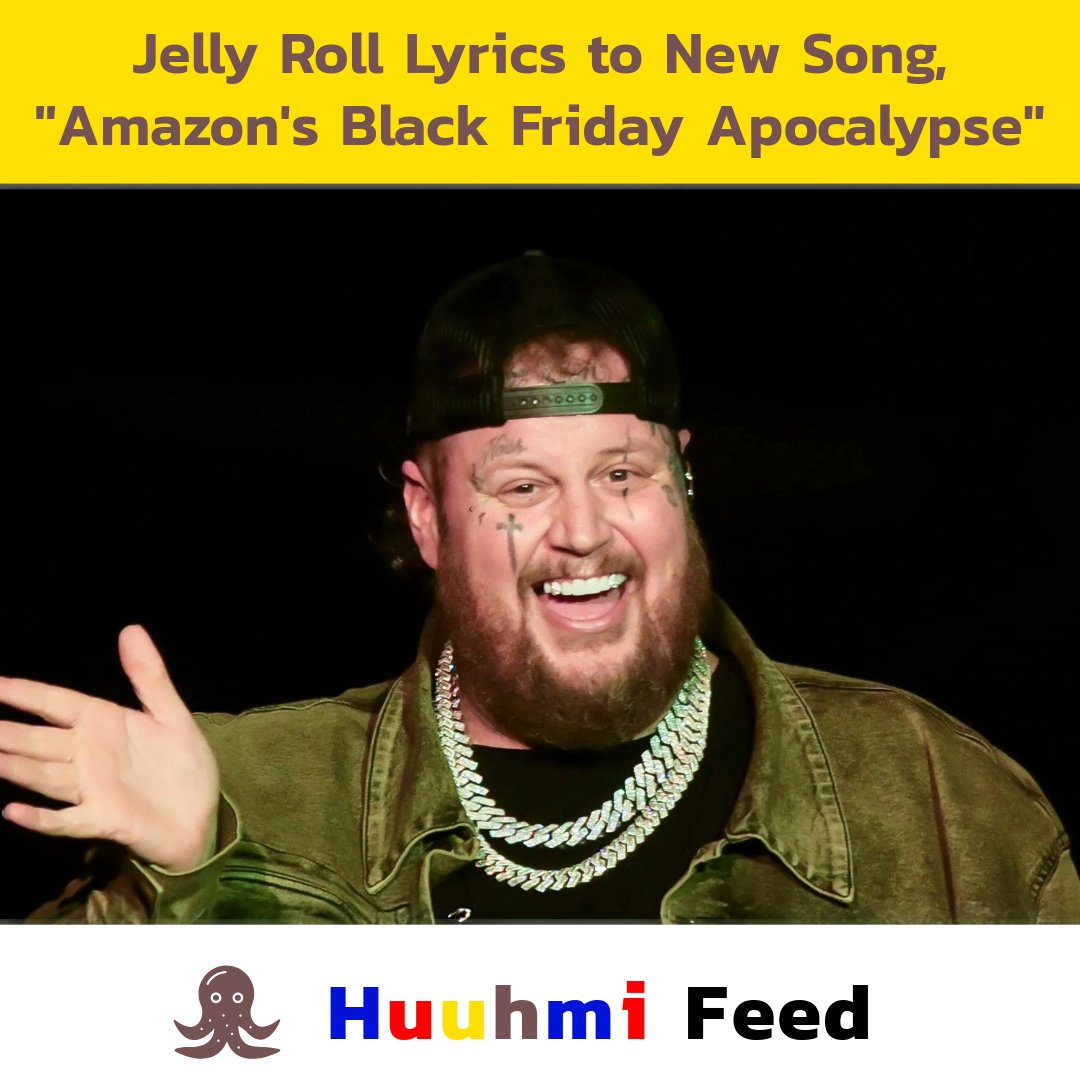 Jelly Roll Lyrics to New Song, "Amazon's Black Friday Apocalypse"
huuhmi.com/jelly-roll-lyr…
<a href="/JellyRoll615/">Jelly Roll</a> #BlackFriday