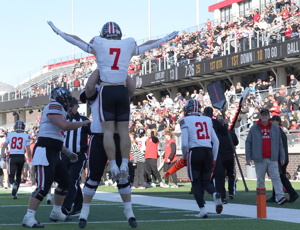 SportsDayHS's tweet photo. Lovejoy wins latest shootout with district-rival Anna, advances to regional final game

Story: https://t.co/J7L1XxtpKO

Photos: https://t.co/eUJU4NBRms

#TXHSFB https://t.co/UBJAIWAt2t