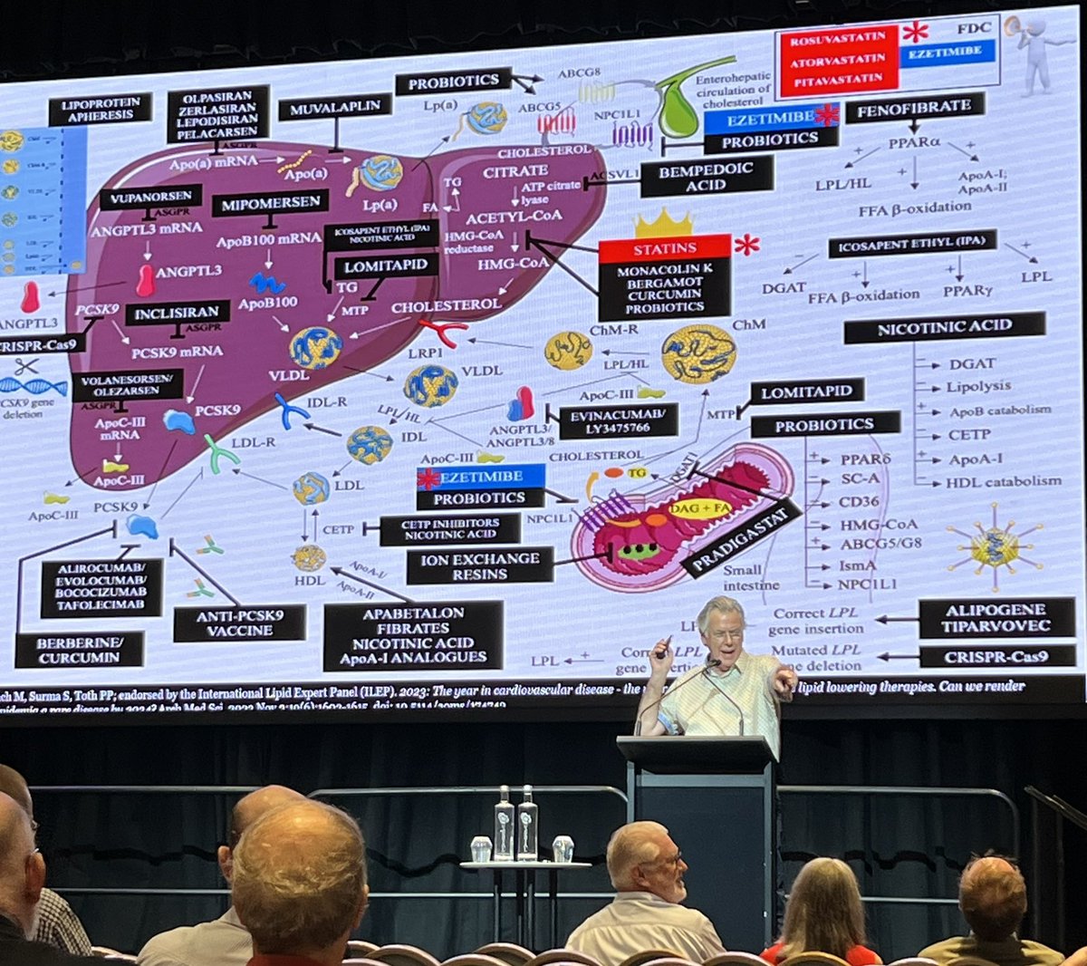 David Coulhoun in great form at QCSANZ talking about new pathways for cholesterol / lipid management.