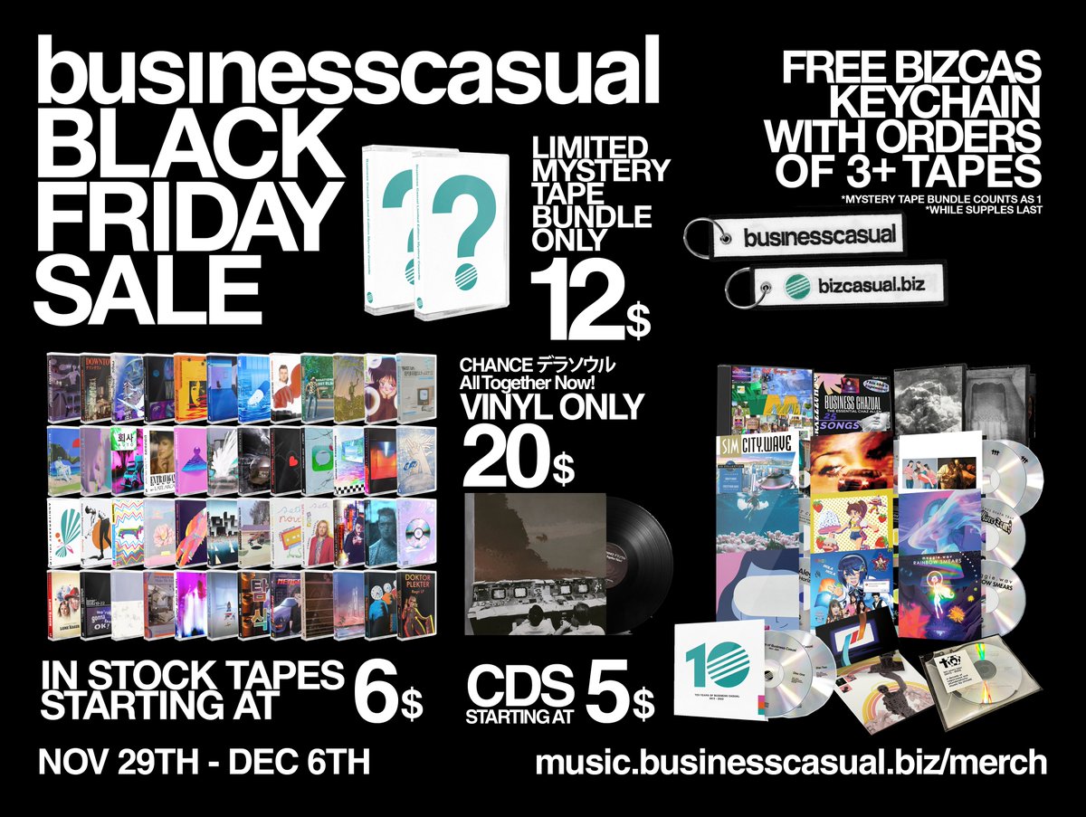 Business Casual 
BLACK FRIDAY SALE
NOV. 29TH - DEC. 6TH