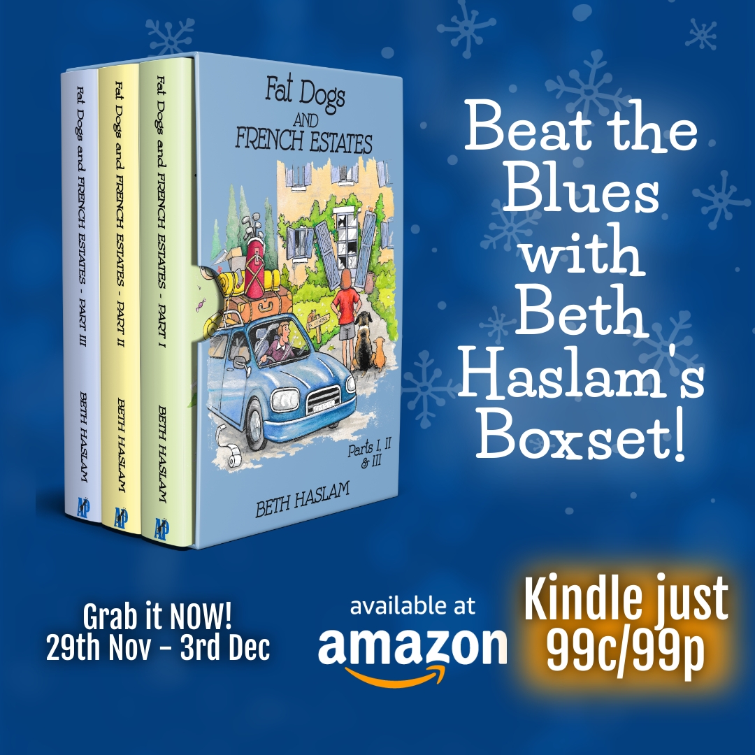 Ant_Press's tweet photo. A shoutout for my pal Beth Haslam's great books!  Her Fat Dogs series boxset is 99c/99p  @fatdogsfrance 
Amazon link:  https://t.co/oZQ8o8VSP1
Be quick, ends on 3rd December.
#welovememoirs #fatdogs #France #Kindledeal https://t.co/R1nBf47Vn6