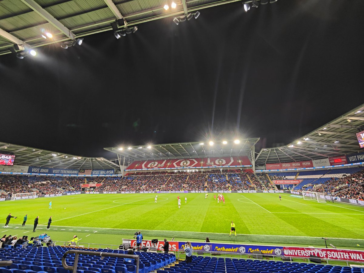 Just one more game stands between Wales and their first major women's football tournament

16,845 watched on tonight - a new record crowd for this team - almost 40 times the number that watched the same fixture in 2011 (440)

The second leg of the Euro 2025 play-off final awaits