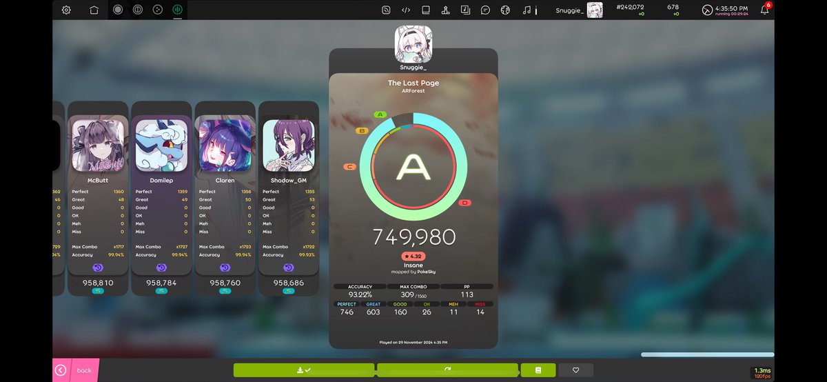 A 100 pp play three days into playing osu mania seems nice tbh (im playing on mobile)