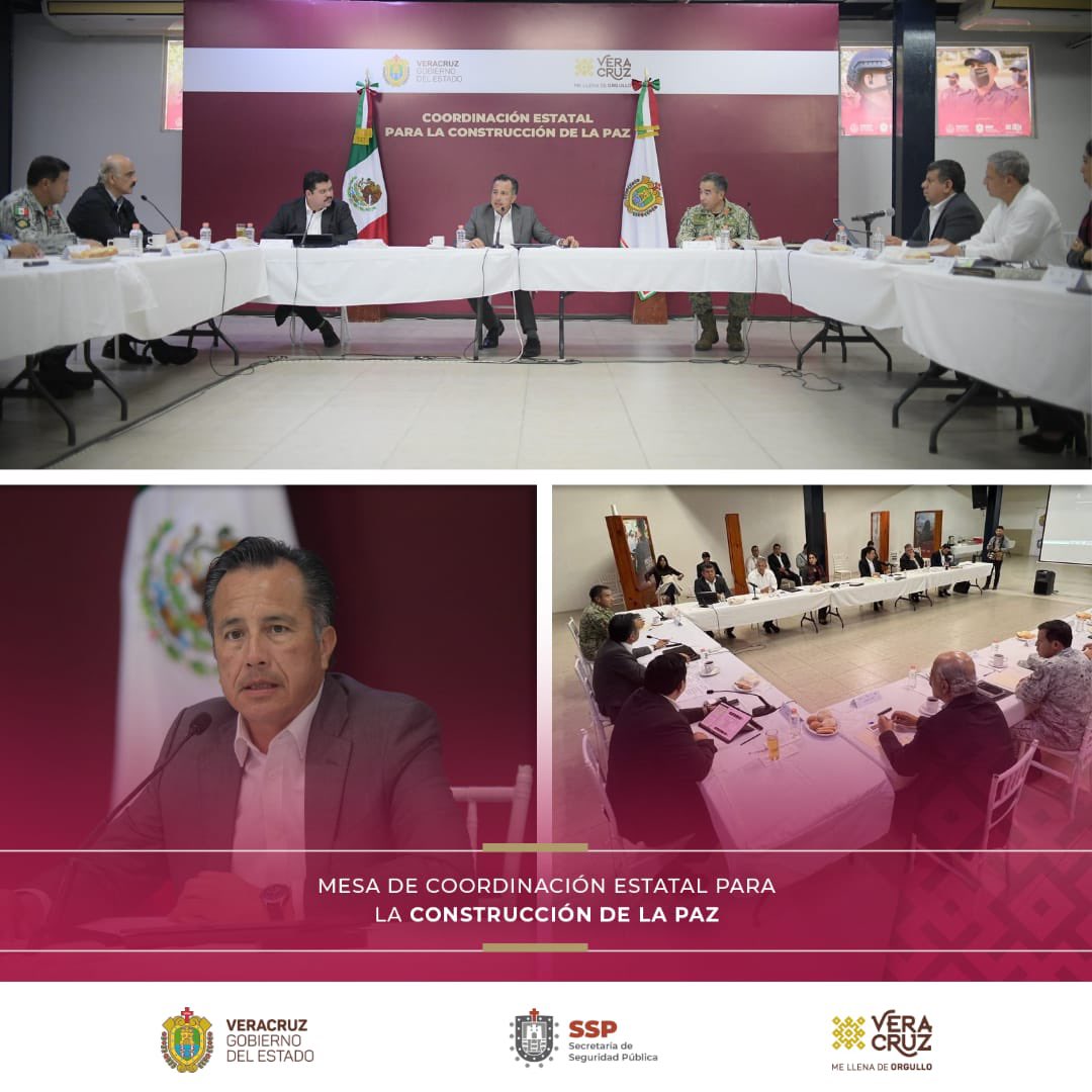 Dando cumplimiento a las políticas públicas en materia de seguridad y protección ciudadana implementadas por el Gob. <a href="/CuitlahuacGJ/">Cuitláhuac García</a>, este día se realizó la última Mesa de Coordinación para la Construcción de la Paz de la administración.