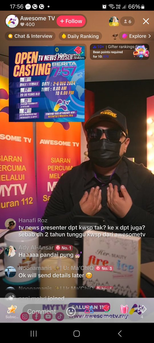 HanafiRoz's tweet image. Company ni pun tngh hiring, please elakkan. Gaji staff ada yg xdpt dah few months. KWSP aku dari tahun 2023 masih tak bayar lagi sehingga ke harini. Selagi mahkamah x ketuk pintu selagitu xnak byr. Surat merah bnyk dh. Dengar citer ada backup besar  #awesometv