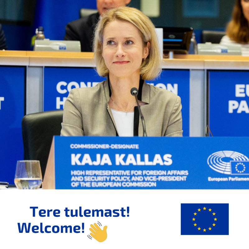 eu_eeas's tweet photo. Tere tulemast! 🇪🇺 🇪🇪
 
✨We are delighted to welcome Kaja Kallas as the new High Representative of the Union for Foreign Affairs and Security Policy and Vice-President of the European Commission.
 
Follow @kajakallas and her latest activities all around EU foreign policy.