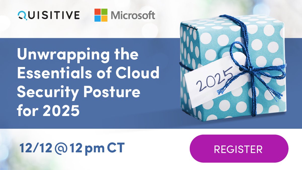 BeQuisitive's tweet photo. Join our free live #webinar to enhance your Azure cloud security posture for 2025! Learn how to:

✅ Identify vulnerabilities
✅ Implement zero-trust with Microsoft
✅ Plan for 2025 readiness

Register today. 👉https://t.co/CfukwCtrDN

#Azure #CloudSecurity #ZeroTrust #CSPM #MSSP https://t.co/Ed0VqqE2q1