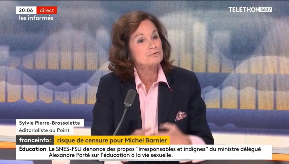 Hier, à l émission Les Informés sur France Info TV, j ai analysé le rapport de force qu impose Marine Le Pen à Michel Barnier. Plus il cède , plus elle exige. Comme dans tous les chantages, reculer c est s exposer. Avec le risque de perdre sur tous les tableaux…