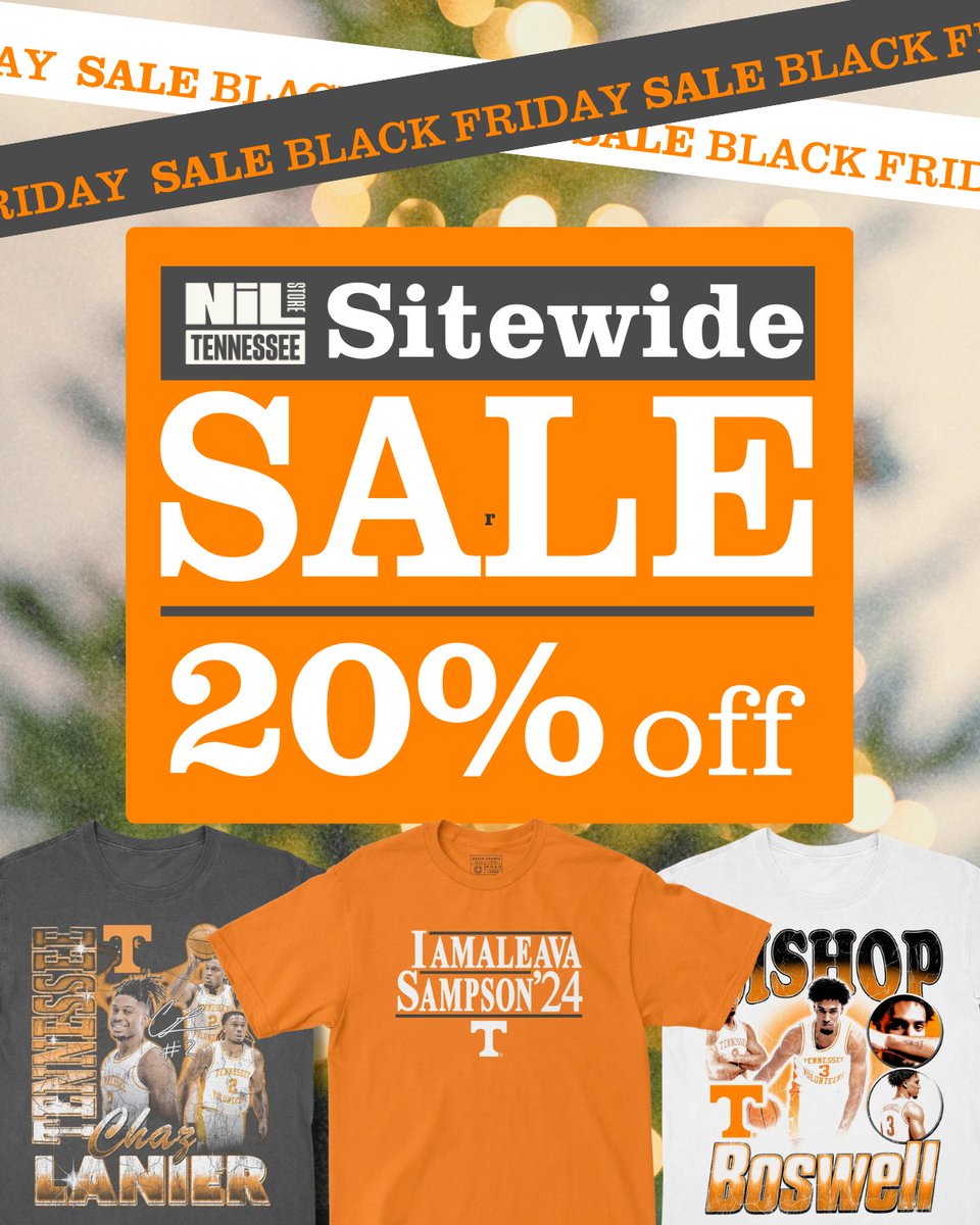 It's a great time to be a Vol!

20% off sitewide for Black Friday weekend 

Shop: nil.store/tennessee