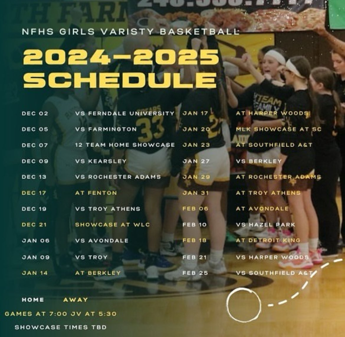 🚨 NF Girls 2024-2025 Schedule 🚨
Mark your calendars!