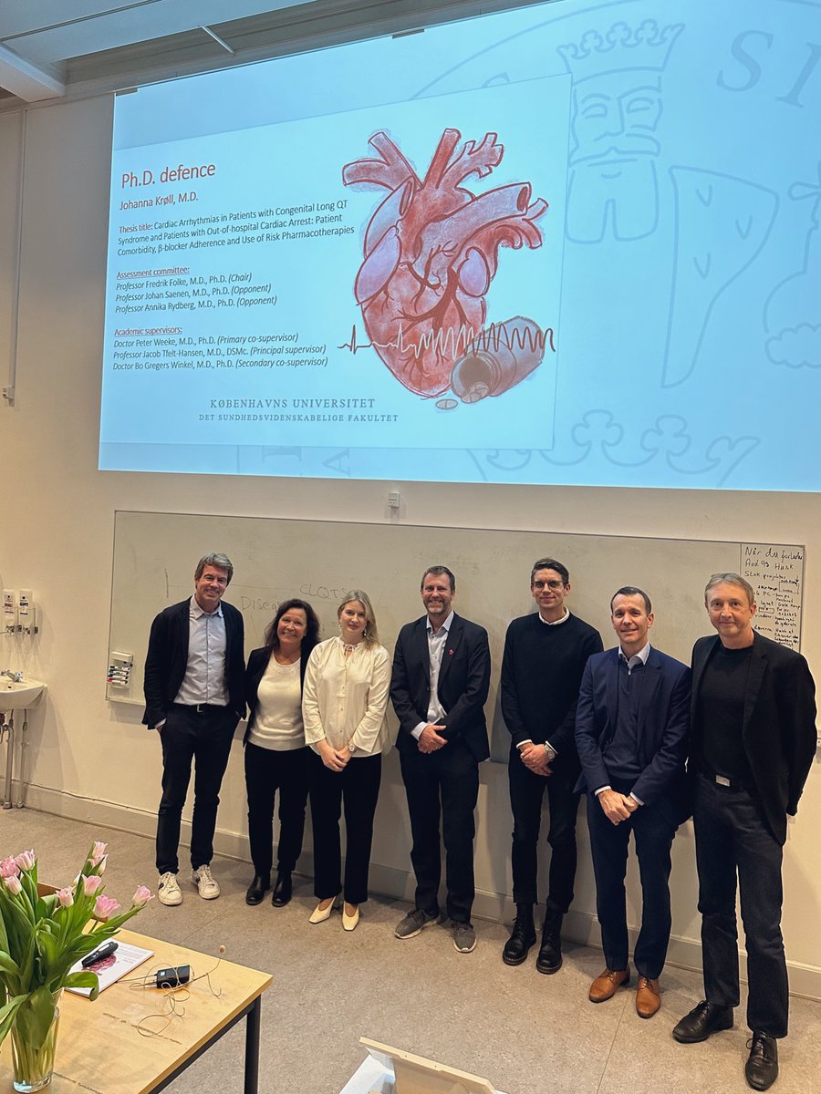 Anna Foged Thomsen (@anna_foged) on Twitter photo A special day♥️ my dear friend & amazing colleague <a href="/JohannaKroell/">Johanna Krøll</a> today earned her #phd on arrhythmias in pts w/ congenital long QT syndrome & OHCA - exploring comorbidities, β-blockers & risk pharmacotherapies🫀💊
Warmest congratulations on your achievement, truly inspiring✨ A special day♥️ my dear friend & amazing colleague <a href="/JohannaKroell/">Johanna Krøll</a> today earned her #phd on arrhythmias in pts w/ congenital long QT syndrome & OHCA - exploring comorbidities, β-blockers & risk pharmacotherapies🫀💊
Warmest congratulations on your achievement, truly inspiring✨