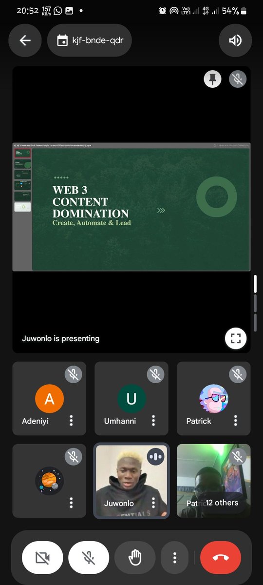 _davidnweke's tweet photo. Today marks my very first experience with Web3, and what a way to begin! Attending "Cracking the Code of Web3 Content Creation" hosted by @thejuwonlo showed me new dimensions of possibilities in the Web3 space🌎.

It was a fascinating start for a newbie like myself. #superteamNG https://t.co/uIVOzdRFGm