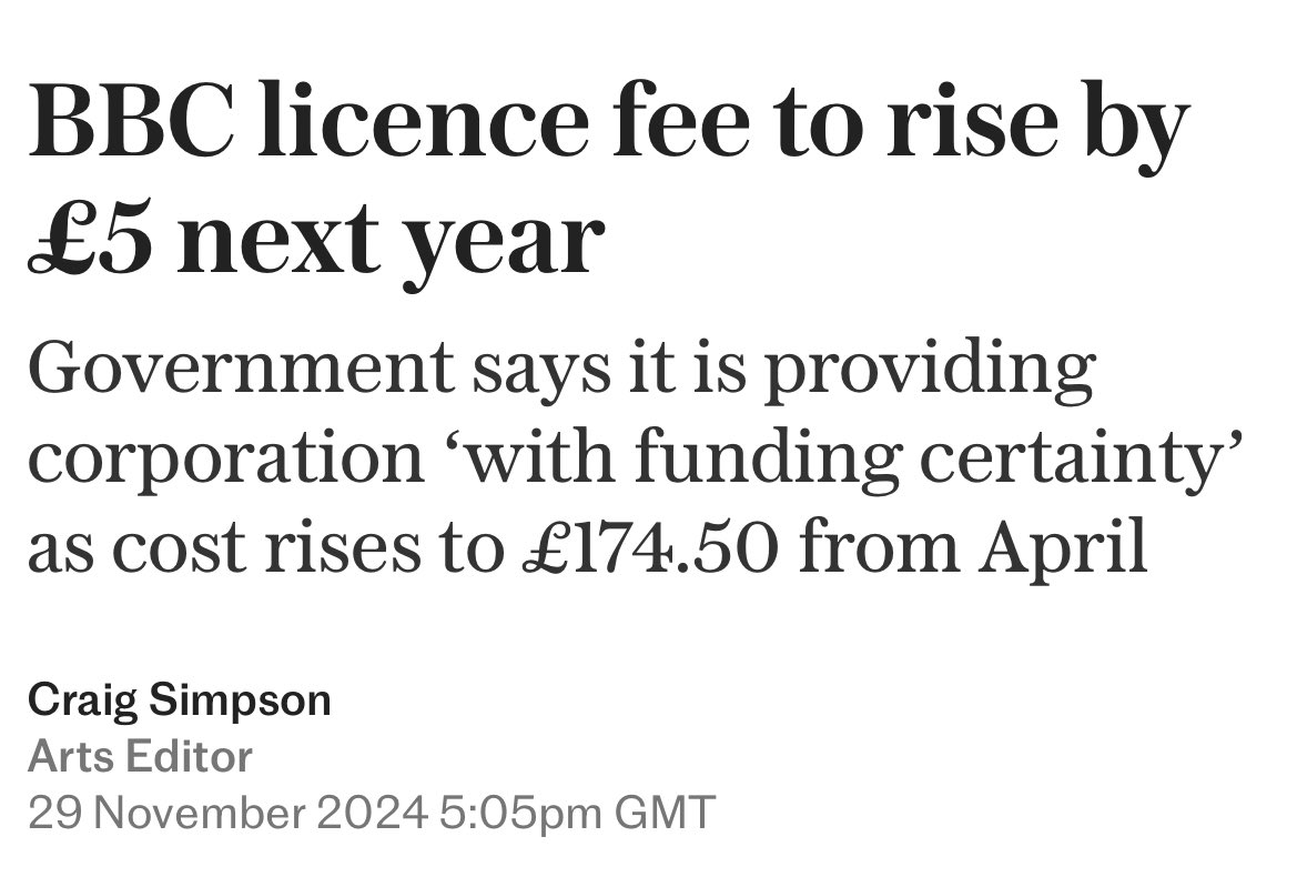 The BBC licence fee should be ZERO.

It’s a disgraceful mafia, using heavy-handed tactics to twist people into coughing up their cash through aggressive home inspections. 

Defund the BBC. It’s no national treasure, it’s a national embarrassment.