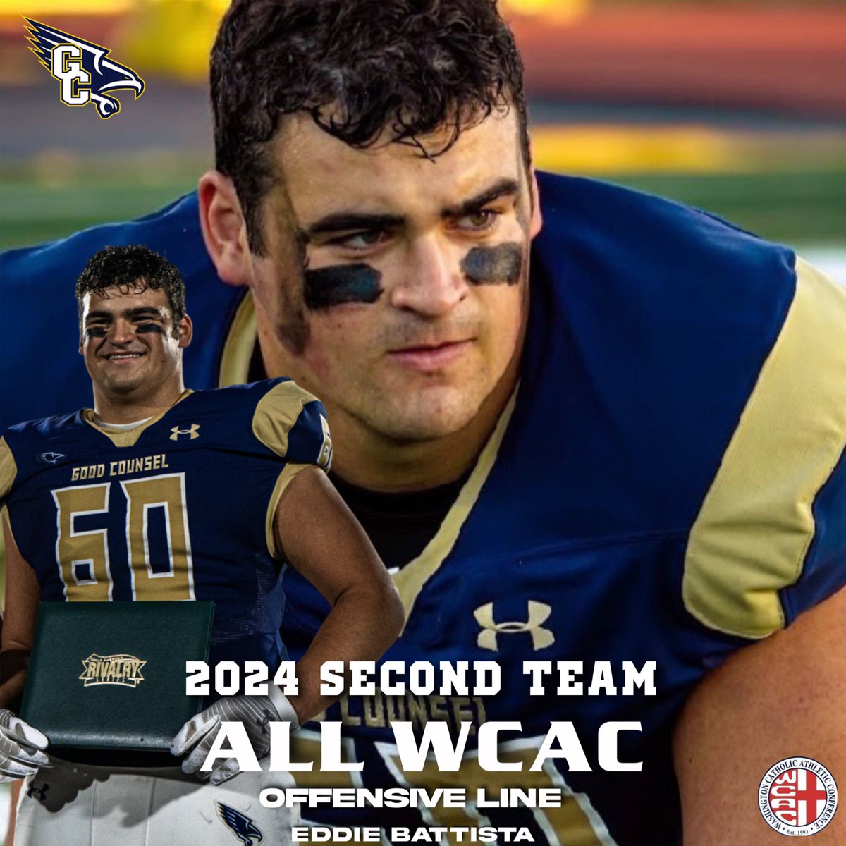Congratulations on receiving All WCAC Second Team #WeAreGC

<a href="/eddie_battista/">Eddie Battista</a>