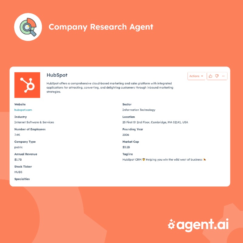AgentDotAi's tweet photo. Enter a company domain name --> Get full company research report https://t.co/ijVsPIg1xc  Free Account + 100 Free credits. Built with Love by @dharmesh