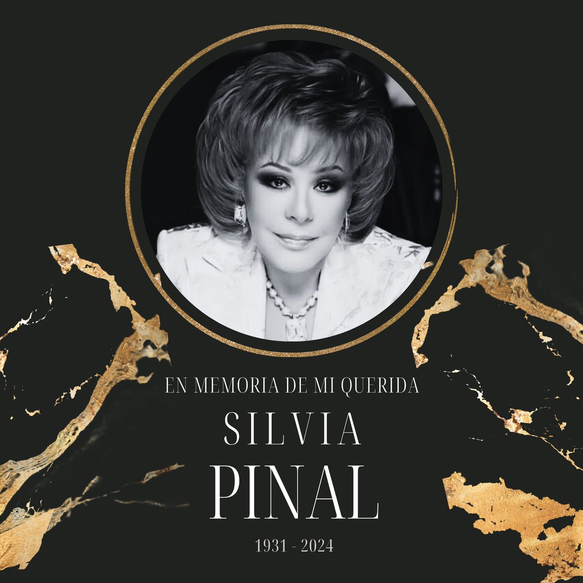 Lamento profundamente el sensible fallecimiento de nuestra querida amiga y comadre Silvia Pinal, quien en vida fue una gran mujer. Su legado vivirá en nuestros corazones. DEP 🕊️