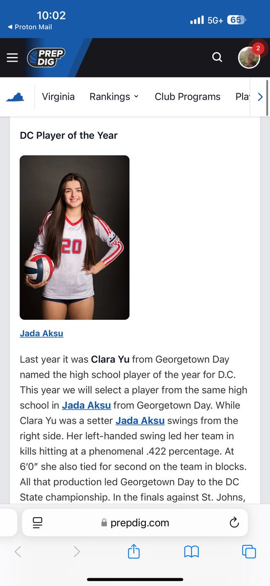 Jada Aksu (@jadaaksuvb) on Twitter photo Thank you <a href="/PrepDig/">Prep Dig 🏐</a> <a href="/PrepDigVA/">Prep Dig Virginia</a> <a href="/wonkamanvb/">Robert Abels</a> #dcplayer #poy #lafayettevb #metrovb Thank you <a href="/PrepDig/">Prep Dig 🏐</a> <a href="/PrepDigVA/">Prep Dig Virginia</a> <a href="/wonkamanvb/">Robert Abels</a> #dcplayer #poy #lafayettevb #metrovb