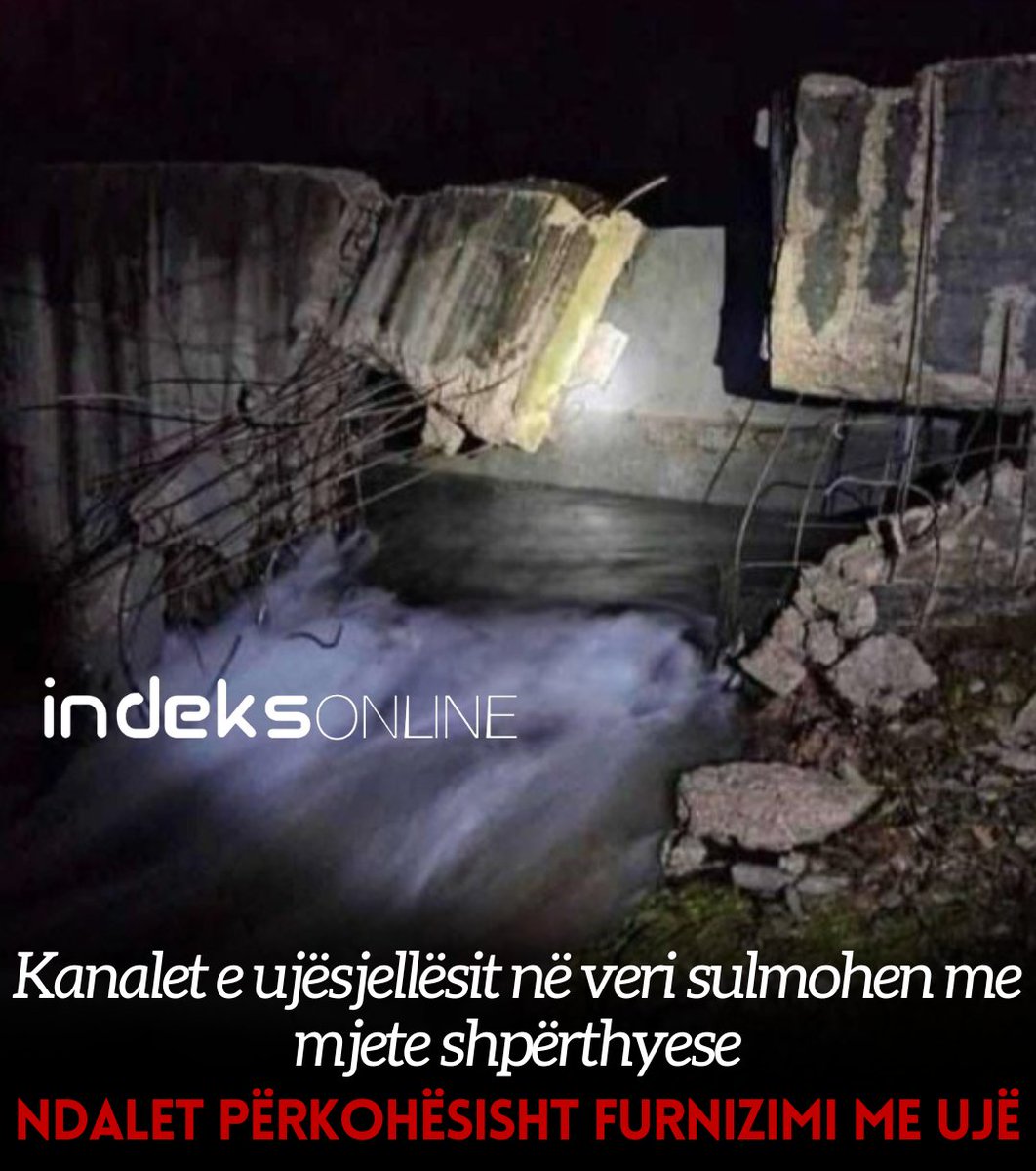 Ndërprehet furnizimi me ujë nga KRU "Ibër Lepenci"