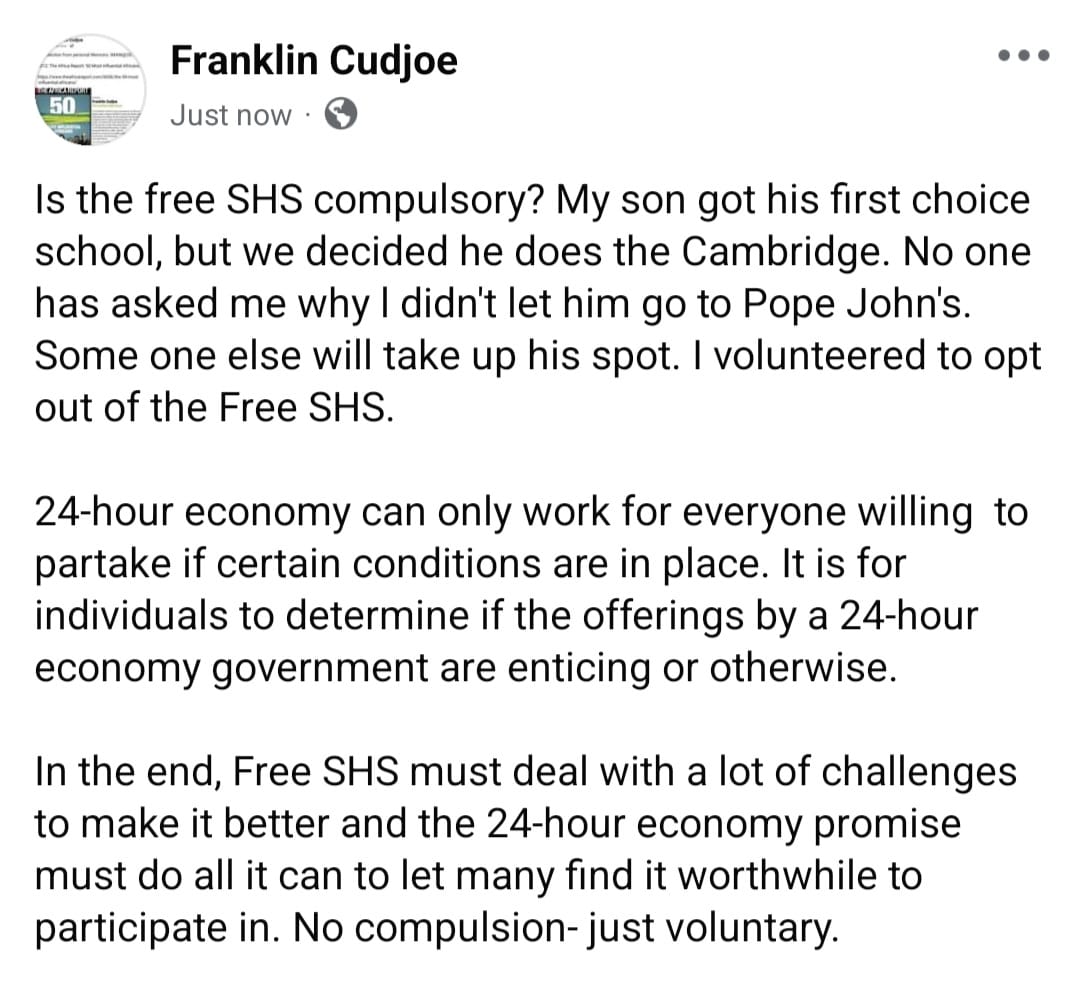 Franklin CUDJOE tweet media