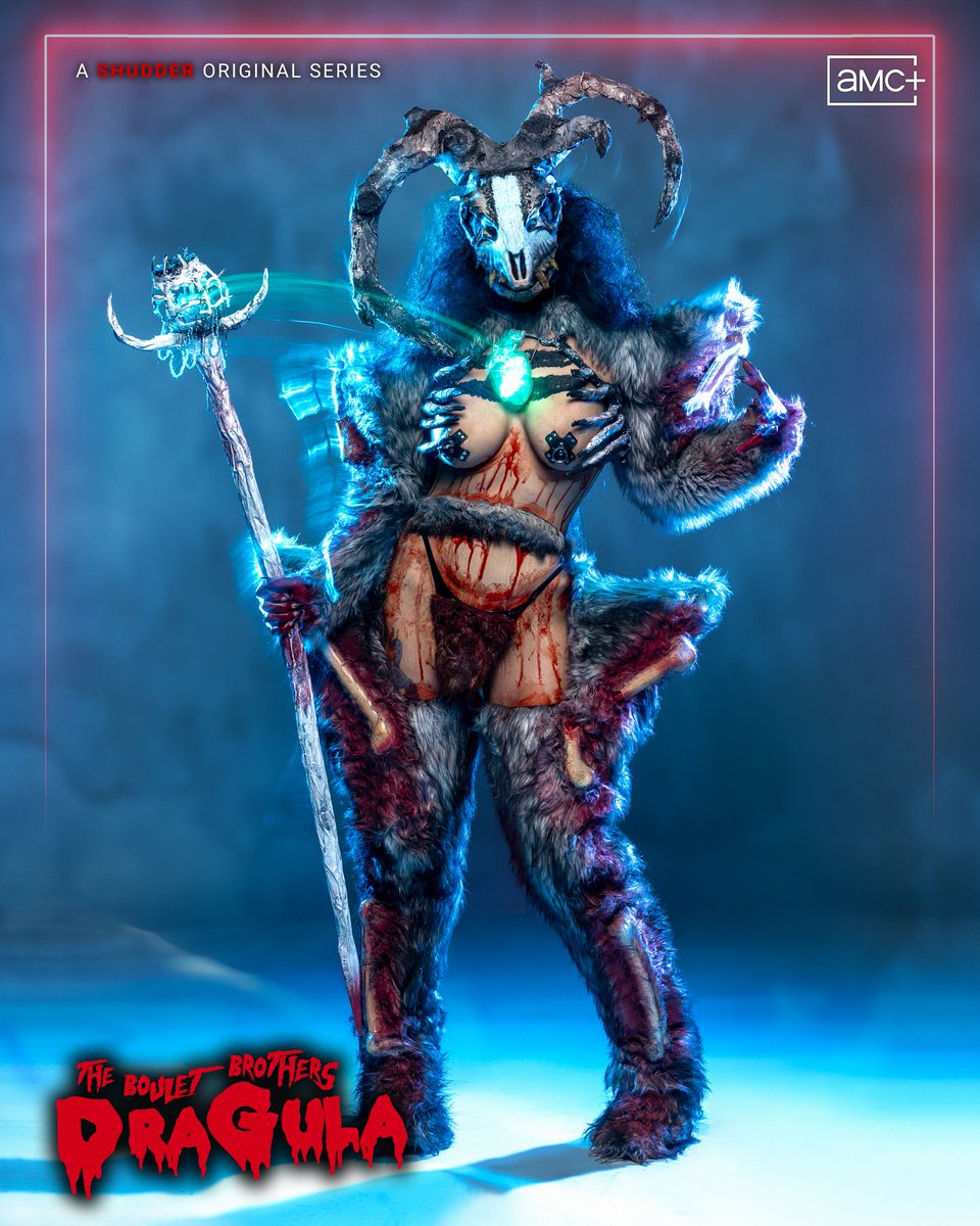 AsiaConsent's tweet photo. My WINNING LOOK from the @DeadbyDaylight challenge on @BBDragula 🩸❄️🔪 Start the totems, ready the hooks, and let the chasing begin 😈🖤 #dragula

Tune into the FINALE with the @bouletbrothers only on @Shudder and @AMCPlus 🎬💕 https://t.co/FBz3e9rQGU