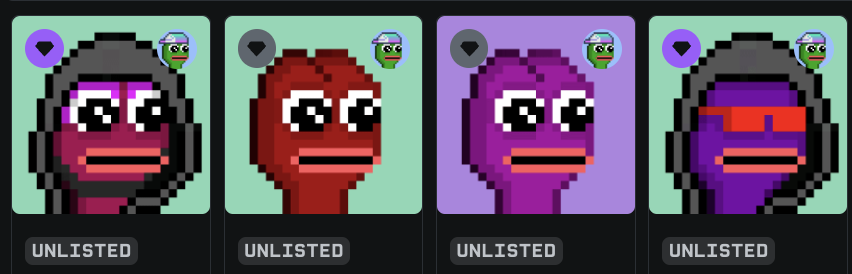 the cleanest frogs in the middle and on the sides there are hooded guards <a href="/SolanaBFS/">Solana Business Frogs</a>