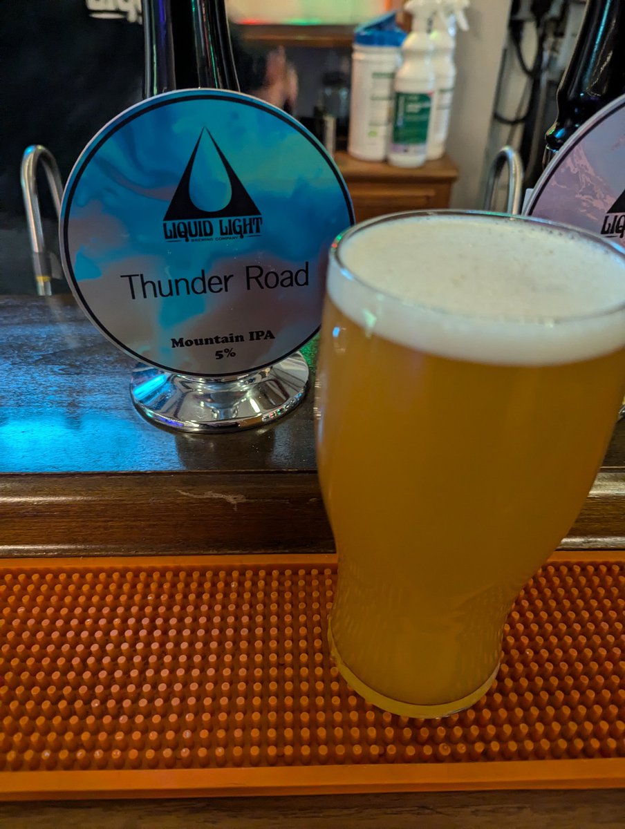 mattblack82's tweet photo. Thunder Road - Mountain IPA is a winner with juicy Pineapple and Pear notes. https://t.co/2v0Ct1F3fb